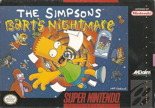 The Simpsons Bart's Nightmare SNES